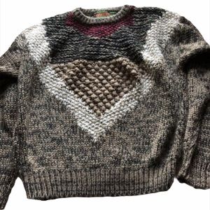 Men's vintage sweater Oakton Medium hand knit